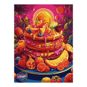 Кпн-293 Картина по номерам Lori 28,5х38 "Фруктовый торт"