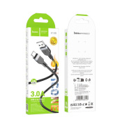 Кабель HOCO X109 Type-C, 1,0м, 3,0A, силикон, черный