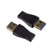 Переходник (Адаптер) Type-C - USB 3.0, F-M, чёрный, PERFEO (A7021)