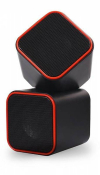 Колонки SMARTBUY SBA-2590 Cute, 2x3W, USB, чёрно-оранжевые