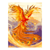 Кпн-258 Картина по номерам Lori 28,5х38 "Феникс"