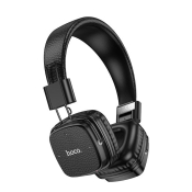 Наушники HOCO W56 Bluetooth 5.4, беспроводные, накладные, искуств.кожа, черный Наушники HOCO W56 Bluetooth 5.4, беспроводные, накладные, искуств.кожа, черный