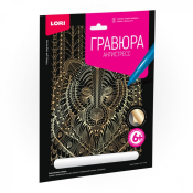 Гр-548 Гравюра Антистресс "Бурый медведь" (золото)