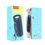 Колонка портативная Bluetooth HOCO HC9, 2x5W, v5.1, USB, FM, TWS, с подсветкой, синяя