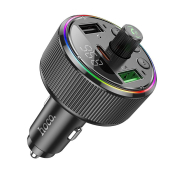 Автомобильный FM-модулятор HOCO E82, Bluetooth, USB, Type-C, PD30W, QC 3.0, дисплей, чёрный