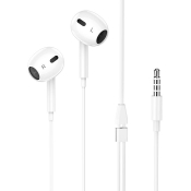 Наушники BOROFONE BM80 Max, вкладыши, с микрофоном, белые
