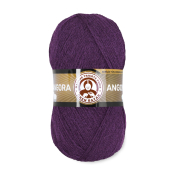 Angora (80% акрил + 10% меринос + 10% мохер) 100гр. 550м. №060 Темно фиолетовый