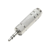 Переходник (Адаптер) Jack3,5 - Jack6,3, M-F, металл, REXANT (14-0213)