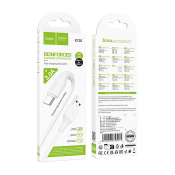 Кабель HOCO X120 Type-C, 1,0м, белый
