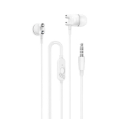 Наушники BOROFONE BM72, внутриканальные, с микрофоном, белые (пакет)