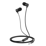 Наушники HOCO M63, внутриканальные, с микрофоном, чёрные