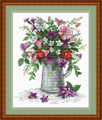 Набор для вышивания Жар-Птица "Легкость полевых цветов" М-075 (22*18см)