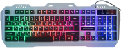 Клавиатура NAKATOMI Gaming KG-35U игровая USB, с подсветкой, мультимедийная, серебро