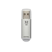 Флеш-карта SMARTBUY 32GB V-Cut, USB 2.0, серебро