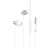 Наушники BOROFONE BM70, внутриканальные, с микрофоном, серебро