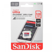 Карта памяти SANDISK 128GB MicroSD, Class 10 (UHS-I) Ultra 140MB/s