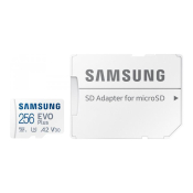 Карта памяти SAMSUNG 256GB MicroSD + адаптер, Class 10 (UHS-3) Evo+, V30, 160MB/s