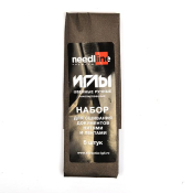 Набор игл швейных ручных ИЗ-200919 для сшивания документов никелированные (ассорти 5 игл)