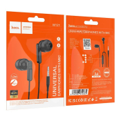 Наушники HOCO M121, внутриканальные, с микрофоном, черный (пакет)