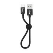 Кабель HOCO X35 Type-C, 0,25м, текстильный, чёрный