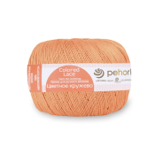 Цветное кружево (100% мерсеризованный хлопок) 50гр. 475м №099 абрикос Цветное кружево (100% мерсеризованный хлопок) 50гр. 475м №099 абрикос