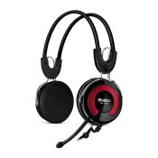Наушники SVEN AP-540 накладные, с микрофоном, черно-красные