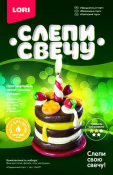 Св-007 Восковая свеча "Праздничный торт"
