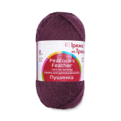 Пушинка (50% Козий пух + 50% шерсть) 50гр. 225м. №0191 ежевика