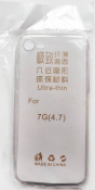 Задняя панель для iPhone 7/8 Силикон черная (пакет) 15038ch