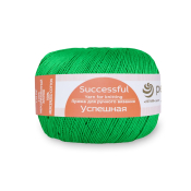 Успешная (100% мерсеризованный хлопок) 50гр. 220м №480 яркая зелень