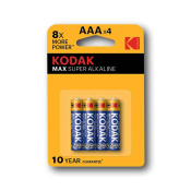 KODAK LR03 Max Super Alkaline (блистер 4шт) уп.40 шт
