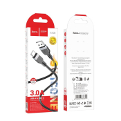 Кабель HOCO X109 Type-C, 2,0м, 3,0A, силикон, черный