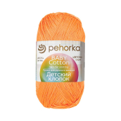 Детский хлопок (100% мерсеризованный хлопок) 100гр. 330м №485 жёлто-оранжевый