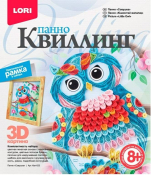 Квл-023 Квиллинг панно "Совушка"