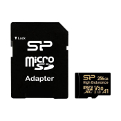 Карта памяти Silicon Power 256GB MicroSD + адаптер, Class 10 (U3), Superior, V30, High Endurance