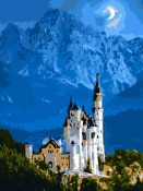 Ркнф-346 Картина по номерам Lori 28,5х38 "Романтичный замок"