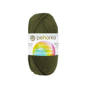 Школьная (100% акрил) 50гр. 150м №013 т.оливковый Школьная (100% акрил) 50гр. 150м №013 т.оливковый