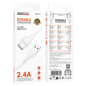 Кабель BOROFONE BX121 Lightning, 1,0м, белый