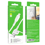 Кабель BOROFONE BX91 Lightning, 1,0м, белый