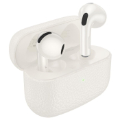 Наушники HOCO EQ15 TWS Bluetooth 5.4, беспроводные, вкладыши, ANC+ENC/кейс кож.зам, белые