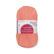 Подмосковная  (50% шерсть + 50% акрил) 100гр. 250м. №0396 настурция