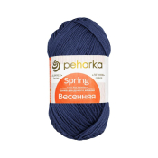Весенняя (100% мерсеризованный хлопок) 100гр. 250м №004 тёмно-синий