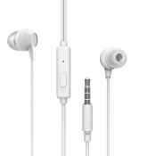 Наушники BOROFONE BM28, внутриканальные, с микрофоном, белые