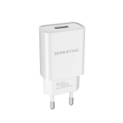 Адаптер BOROFONE BA20A USB, 2,1A, 10W, белый