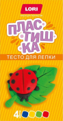 Тдл-033 Пластишка. Тесто для лепки. Набор №21 (4 цвета по 50гр.)