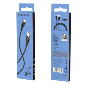Кабель BOROFONE BX20 Type-C, 1,0м, тканевый, чёрный