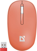 Мышь DEFENDER Smart MM-396, беспроводная, USB, 1600dpi, красная