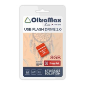 Флеш-карта OLTRAMAX  8GB 50, Mini, USB 2.0, оранжевая