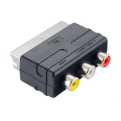 Переходник (Адаптер) SCART - 3RCA, M-F, PERFEO (A-7007)