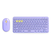 Клавиатура+мышь SMARTBUY SBC-510590AG-V, USB, беспроводная, мультимедийная, сиреневая